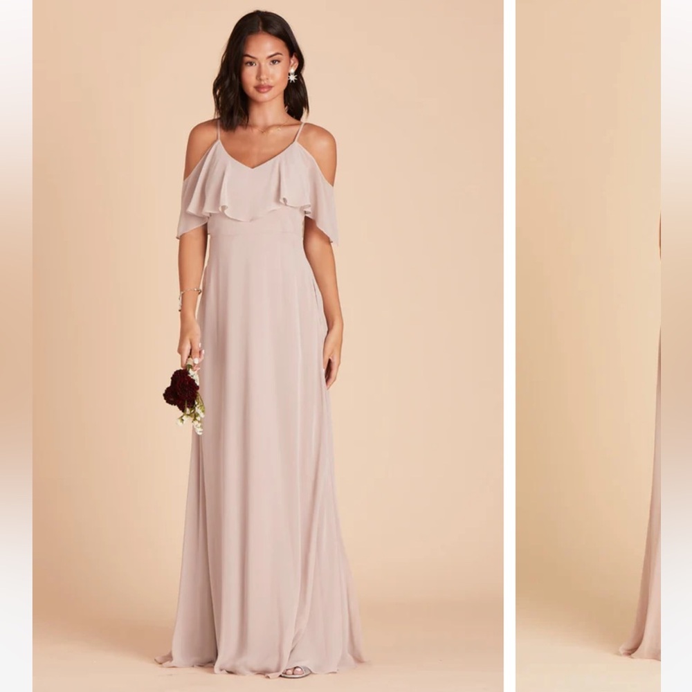 Birdy Grey Off-Shoulder Maxi Dress in Cream
